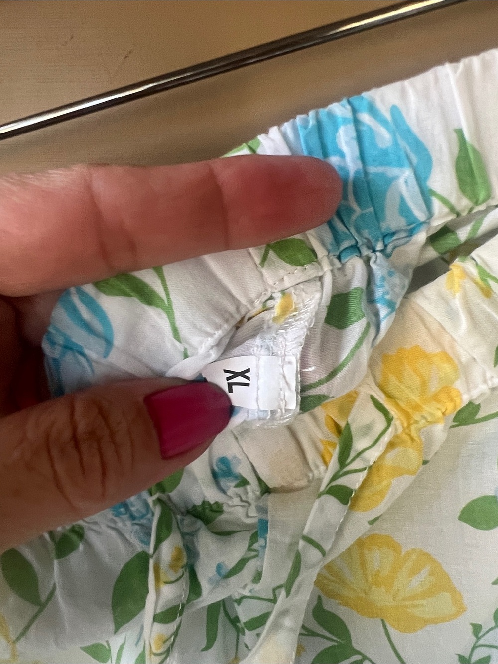 Vermont Country Store XL Like New Short/&Top Pajama Set Floral Cotton Cottagecor - Picture 7 of 9